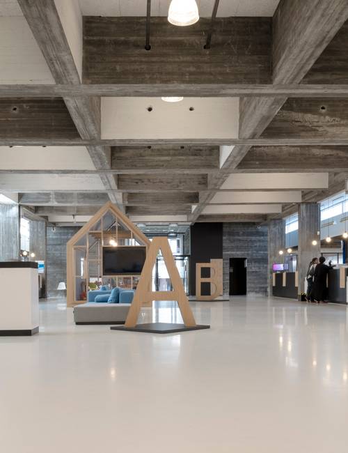 Cast floor mellow town hall kortrijk